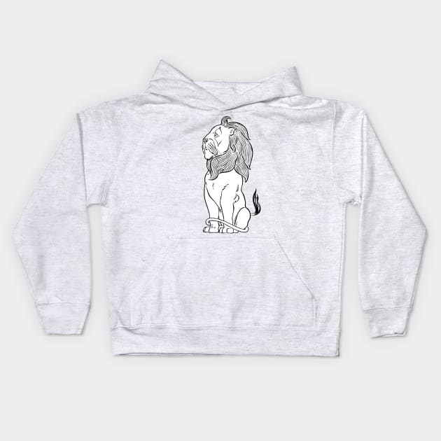 Lion from the Wizard of Oz Kids Hoodie by MasterpieceCafe